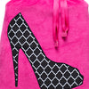 She-She Shoe Bag - Hot Pink/Trellis Print