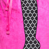Bootylicious Boot Bag - Hot Pink/Trellis